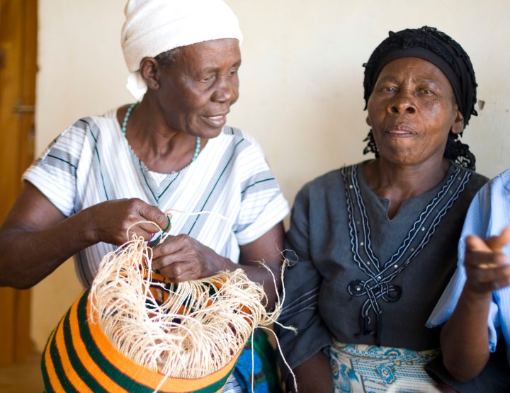 Traditional Basket weaving at Nyumbani Village