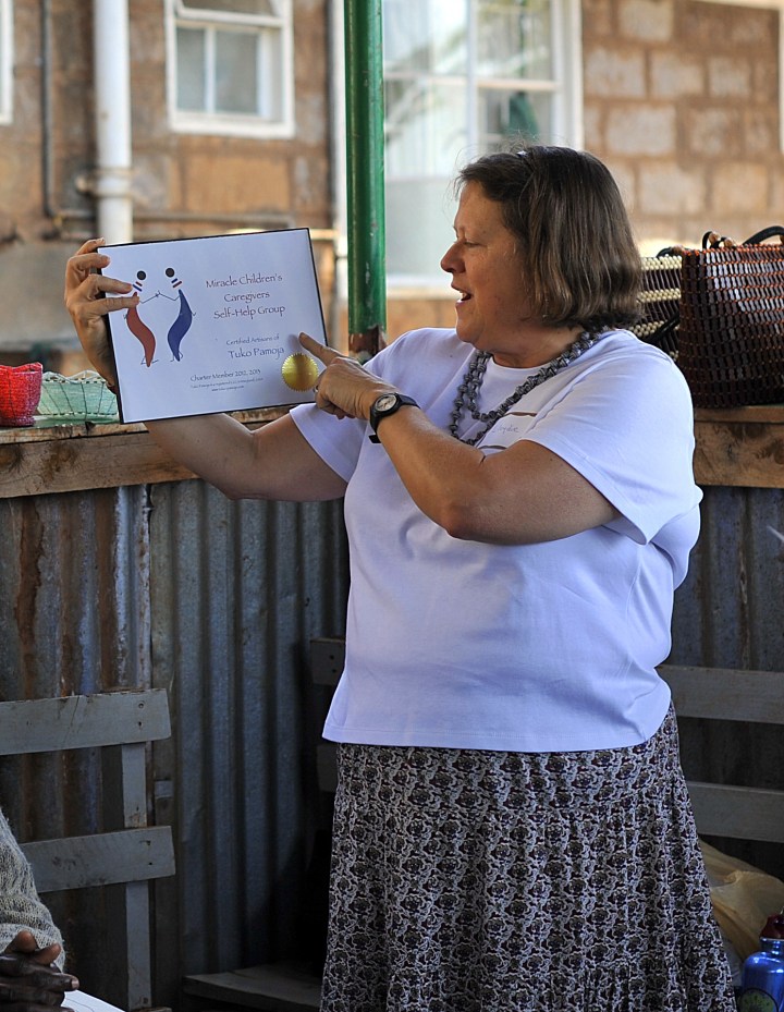 LLoydie showing the Tuko Pamoja certificate