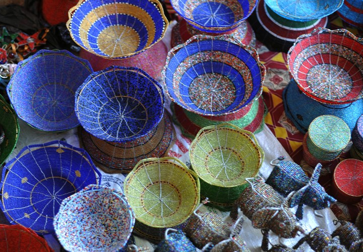 Some of the beaded products at Kangemi