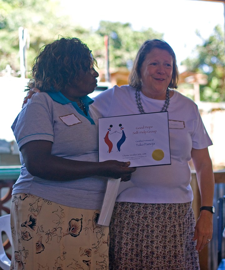 Presenting the Tuko Pamoja Certificate