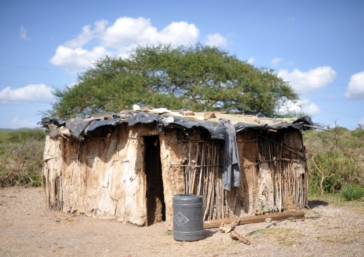 Typical boma or Maasai home