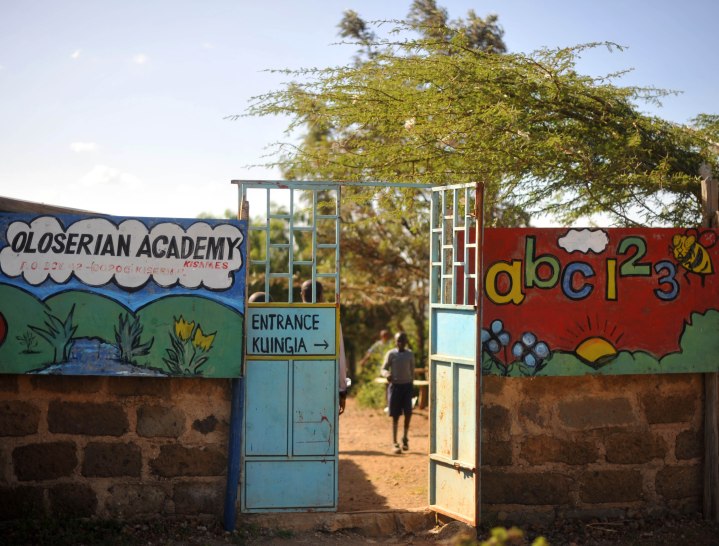 Oleserian Academy--site of filming for "the First Grader"