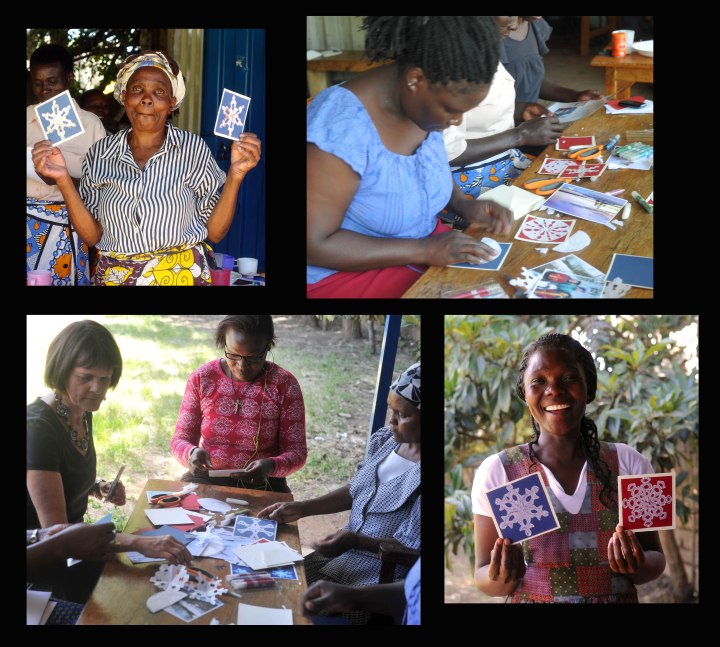 Making snowflake cards