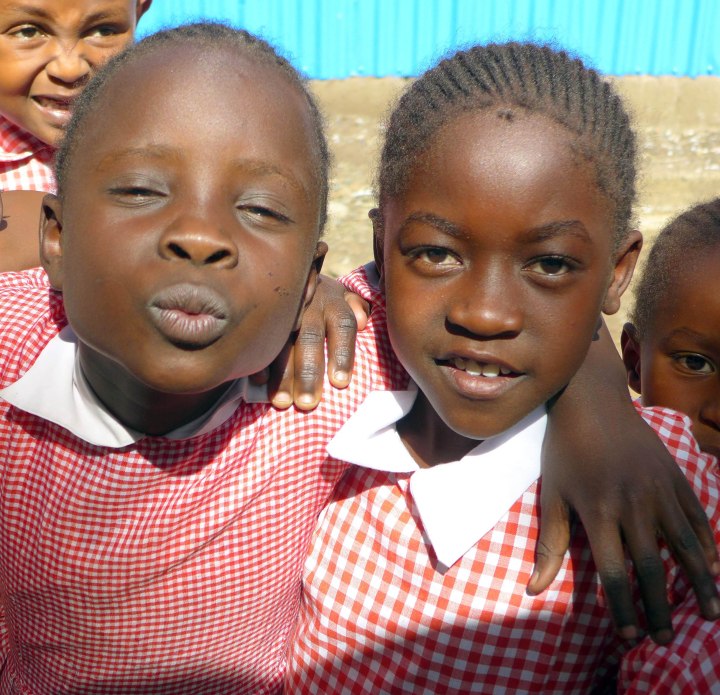 School children at the Kibera Paper location