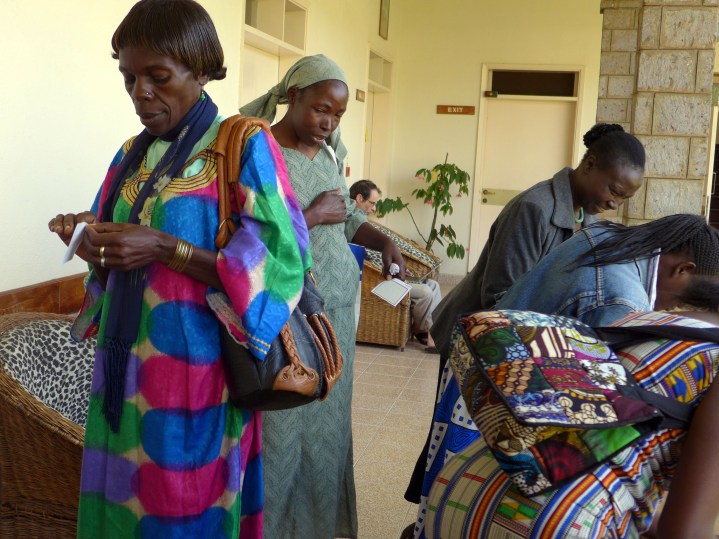 And the women began to arrive.........