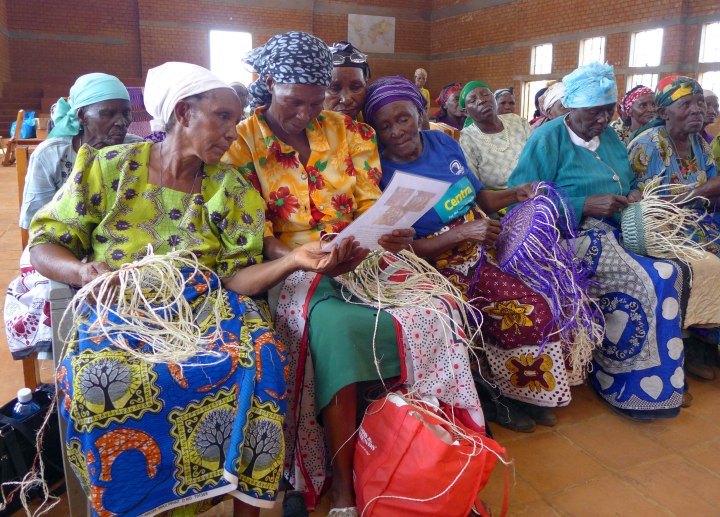 Looking over Tuko Pamoja materials