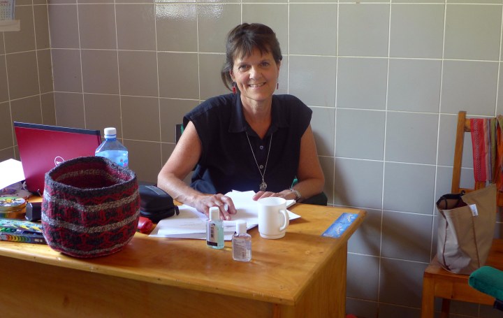 In Lilian's Coulseling office at Nyumbani Village