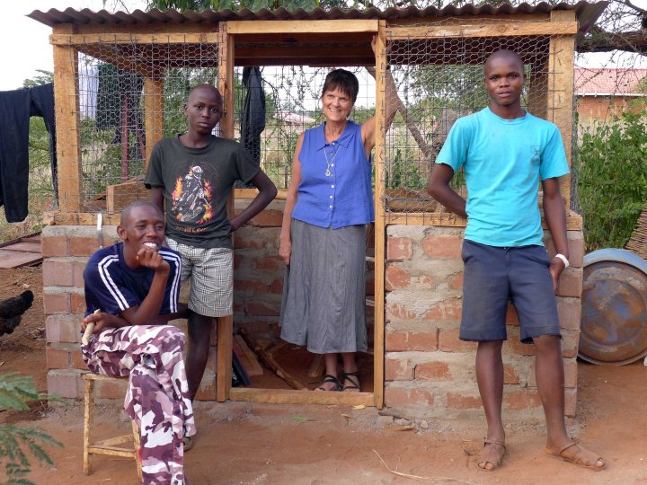 The chicken coop that KEST helped to build