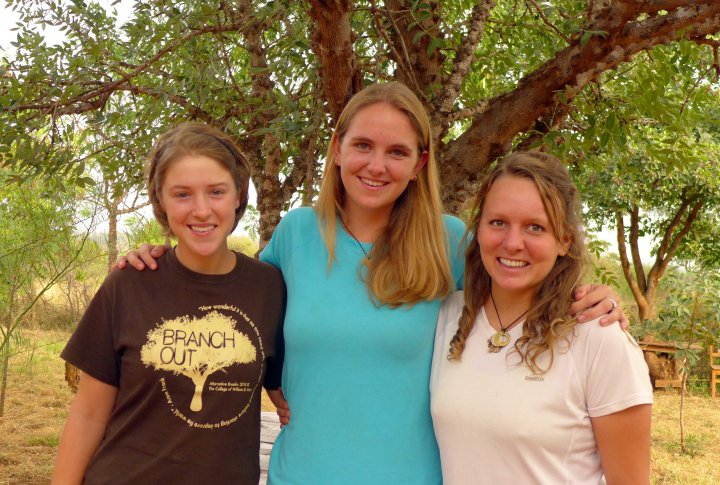 Interns Anna, Becky and Ashton