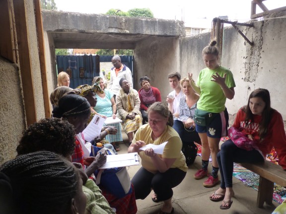 Meeting with the Vision Self Help Group