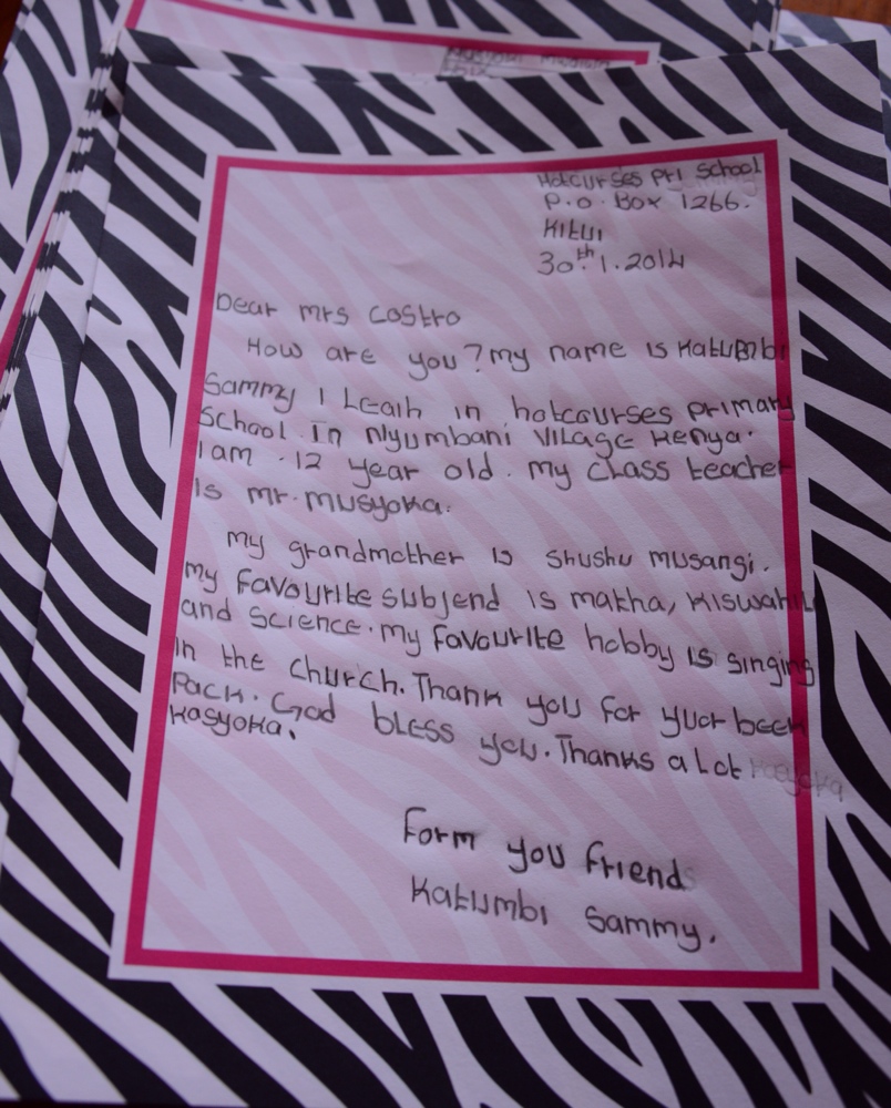 Letter from NV child