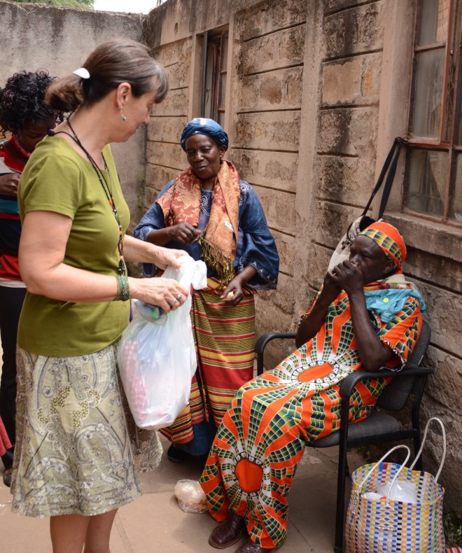 Deb meeting with some of the Vison Self Help Group