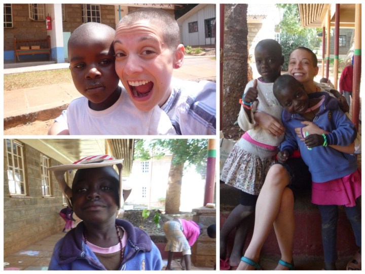 Kristen and th hildren at NCH